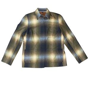 Isda & Co 100% Wool Linen Green Jacket Blazer Women’s Medium.